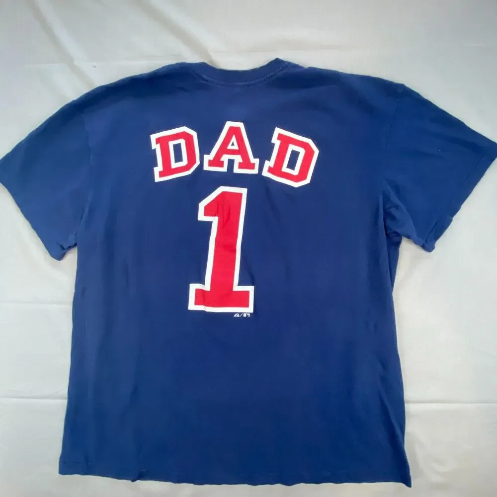 Majestic Boston Red Sox T Shirt Mens XL Navy Blue Graphic Tee Short Sleeve MLB